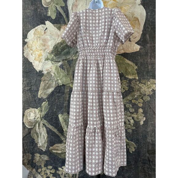 New Anthropologie The Somerset Maxi  Dress In Crimson Size Small - Picture 5 of 9